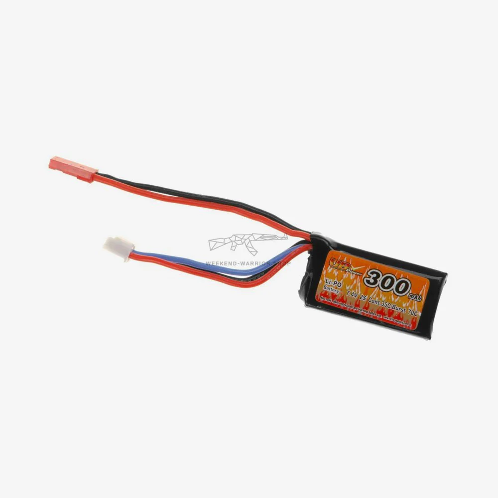 Akku Lipo 7.4V 300mAh 35C/70C JST Plug