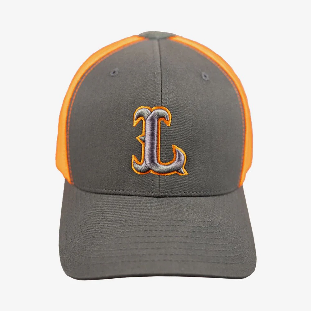 LMS Gear Flexfit Grey Orange R&H Trucker Cap