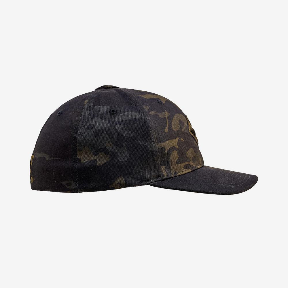 LMSGear Tactical Cap Classic FlexFit Nailsr Logo Velcro Multicam Black - Image 2