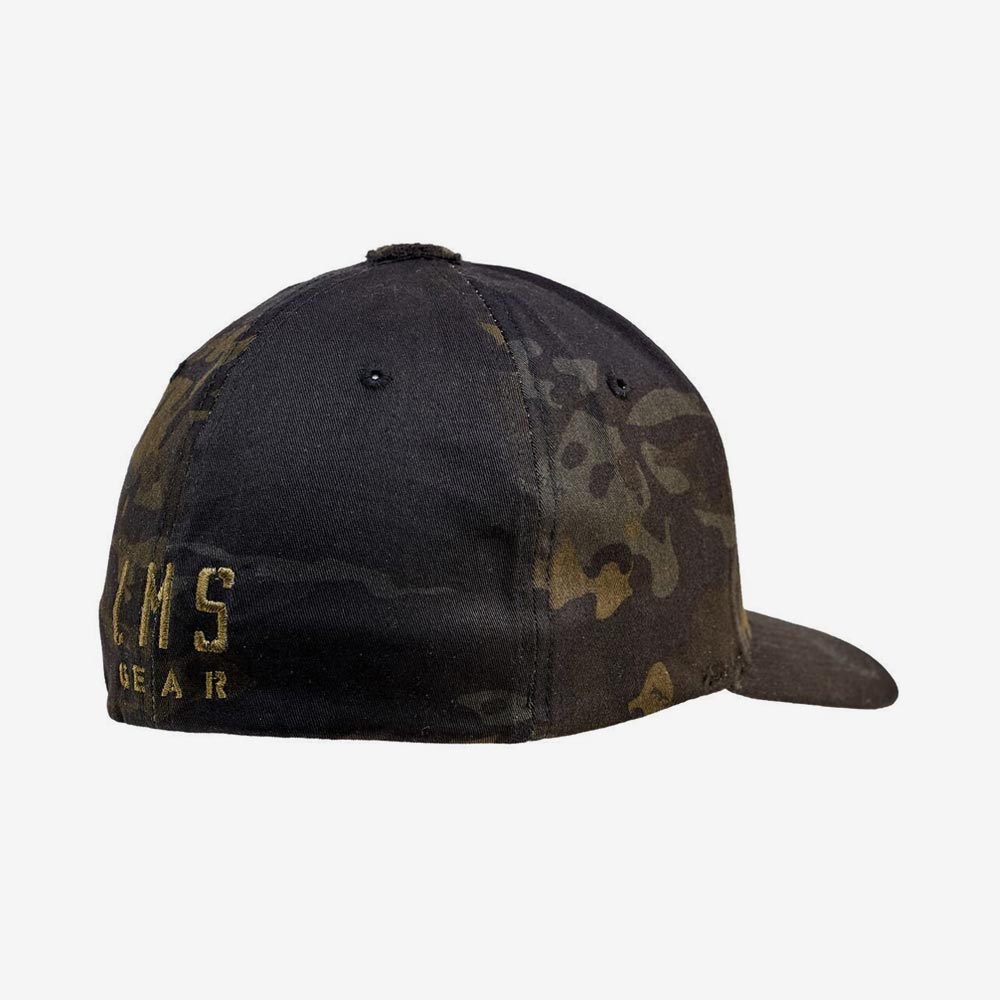 LMSGear Tactical Cap Classic FlexFit Nailsr Logo Velcro Multicam Black - Image 3
