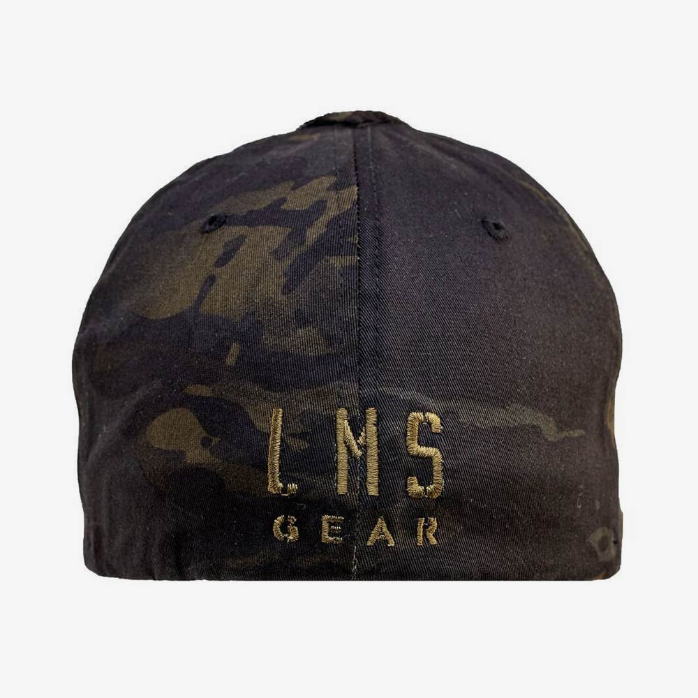 LMSGear Tactical Cap Classic FlexFit Nailsr Logo Velcro Multicam Black - Image 4