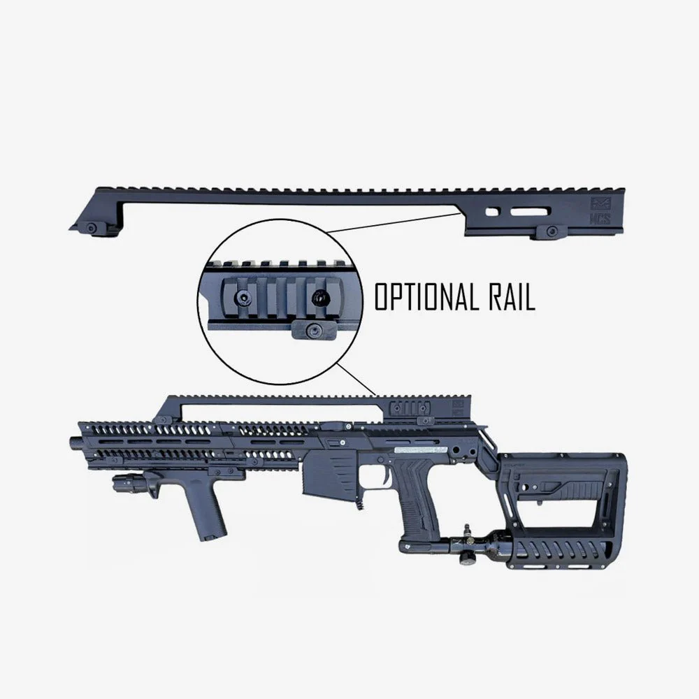 MCS Universal G36 Rifle Length Picatinny Sight Rail schwarz - Image 2