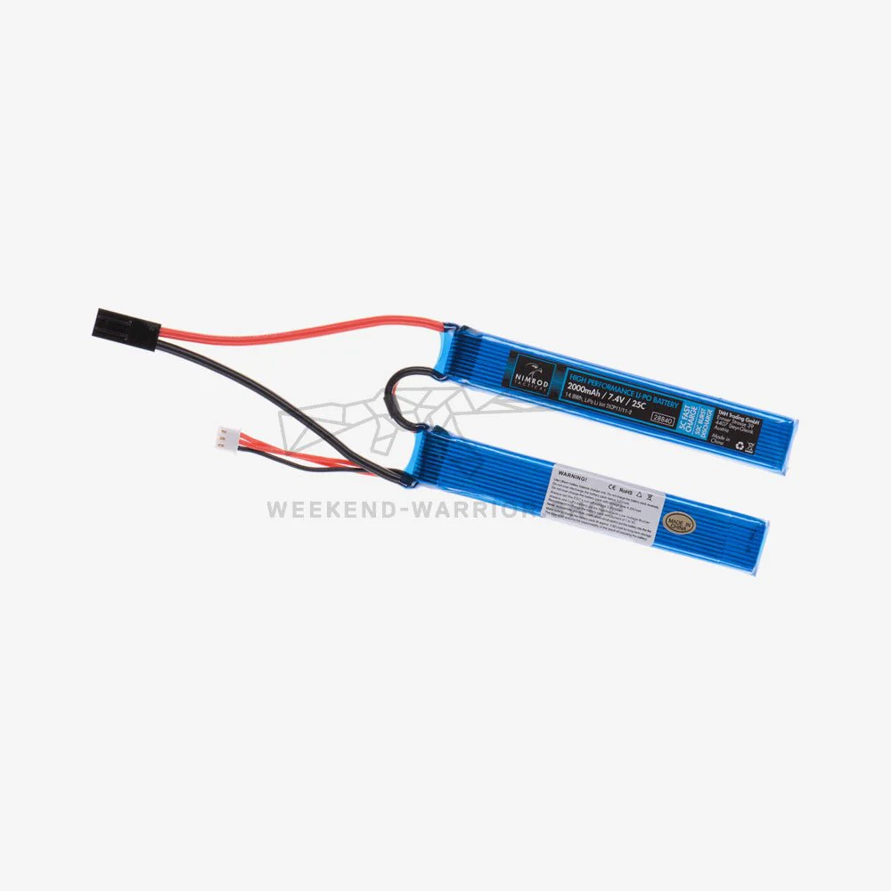 Nimrod Lipo 7.4V 2000mAh 25c Twin Type Mini Tamiya