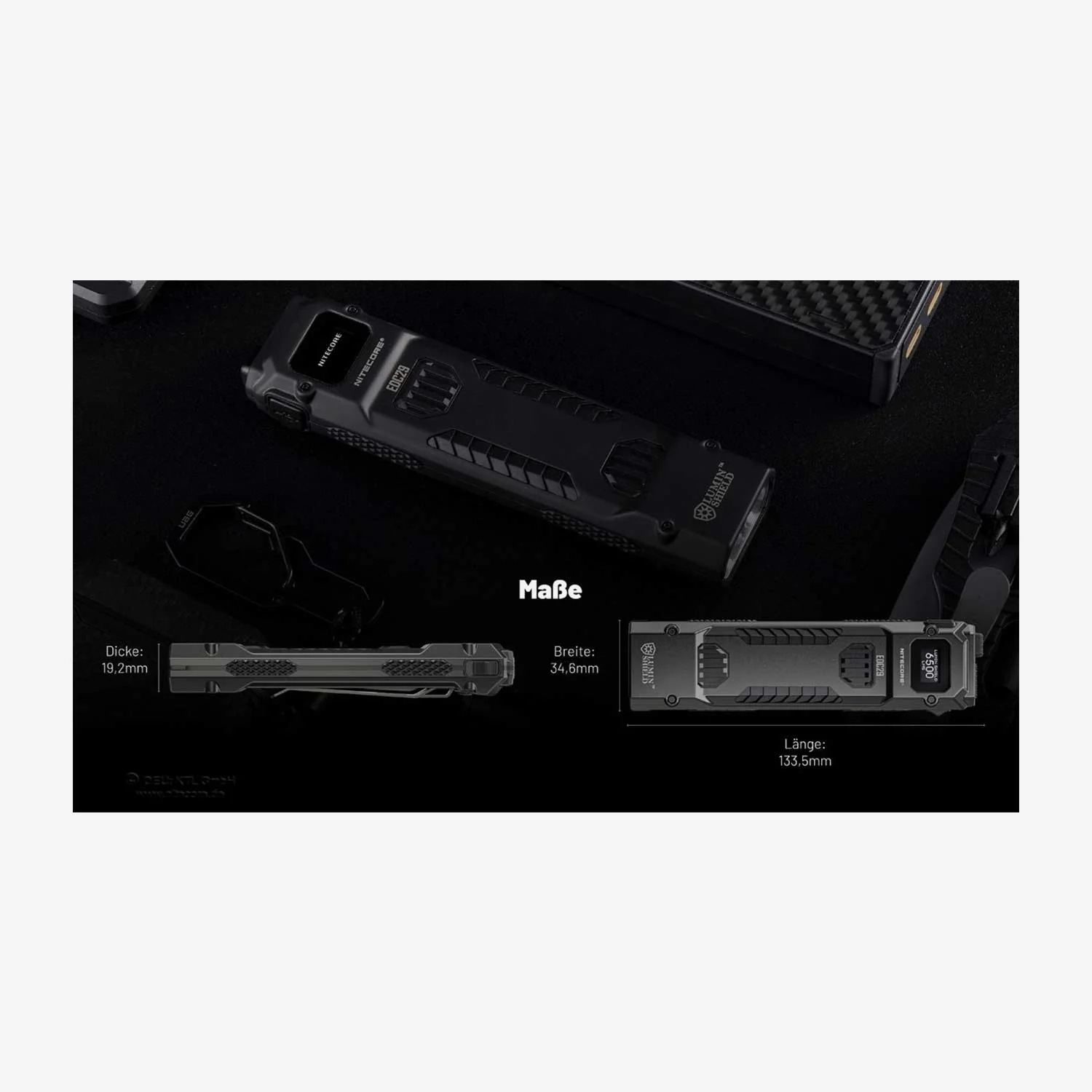 Nitecore EDC29 Luminblade 6500 Lumen Taschenlampe schwarz - Image 7