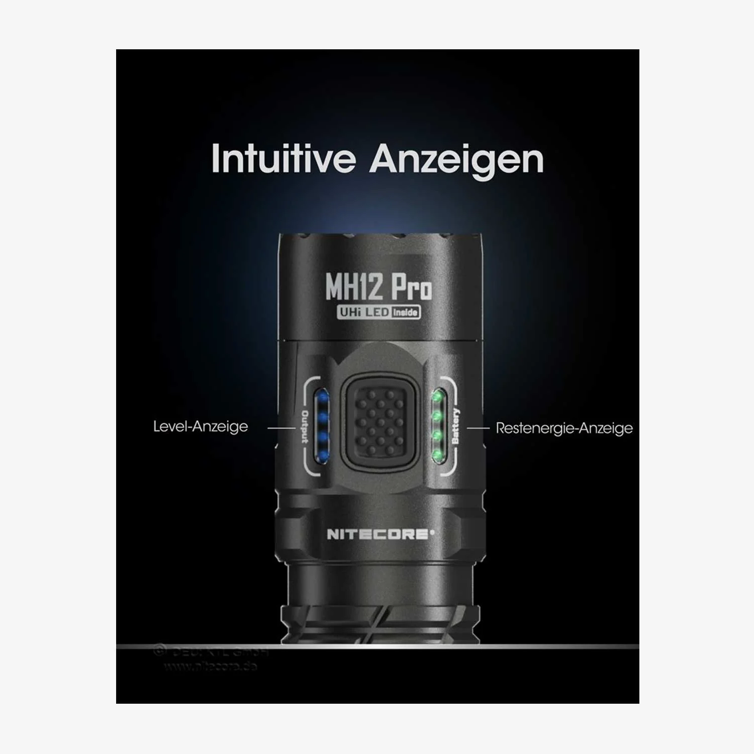 Nitecore MH12 Pro 3300 Lumen Taschenlampe schwarz - Image 2