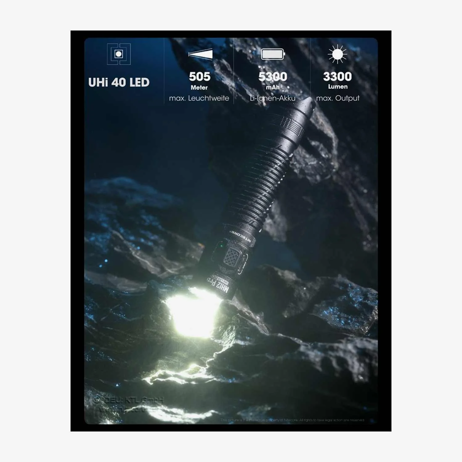 Nitecore MH12 Pro 3300 Lumen Taschenlampe schwarz - Image 7