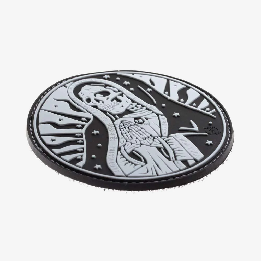 Patch Santa Muerte Black White - Image 2