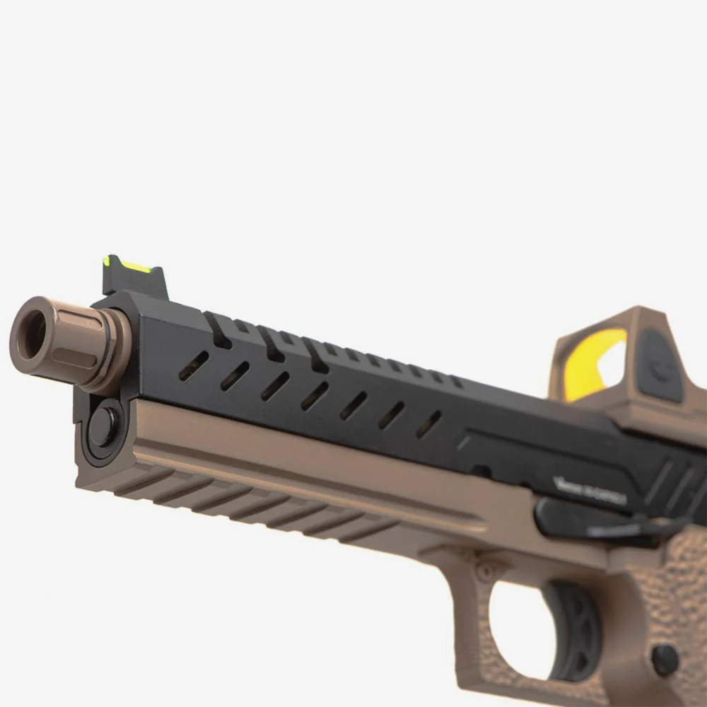 Vorsk Hi-Capa 5.1 inkl. BDS Red Dot GBB Airsoft Pistole 6mm BB schwarz/tan - Image 4